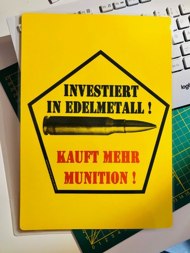 Dina4 schild munition revolver - schild,