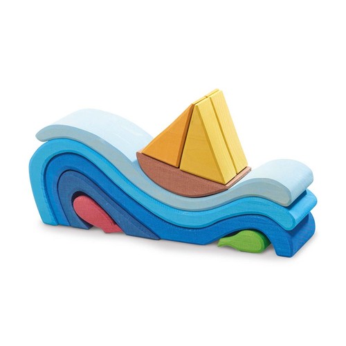 Wellen boot bunte - "wellen-boot",