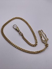 Uhren-Flachpanzer-Kette,goldto