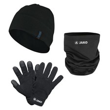 Jako Winterset Fleecemütze Nackenwärmer Handschuhe inkl. Druck Initialen/Nummer