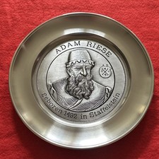 Zinn Teller  Adam Riese 1492