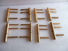 Türbänder Einschraub-Türbänder für Holzzargen Messing-farbig  8 Stück Neu