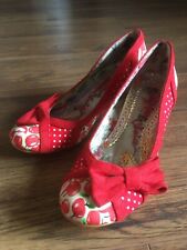 Irregular Choice Pumps Rockabella Rockabilly Vintage 37 Kirschen Cherry NEU