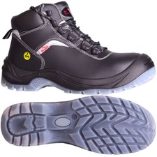 Arbeitsschuhe Sicherheitsschuhe S3 ESD Metallfrei Rindsleder Schwarz Gr. 36 - 48