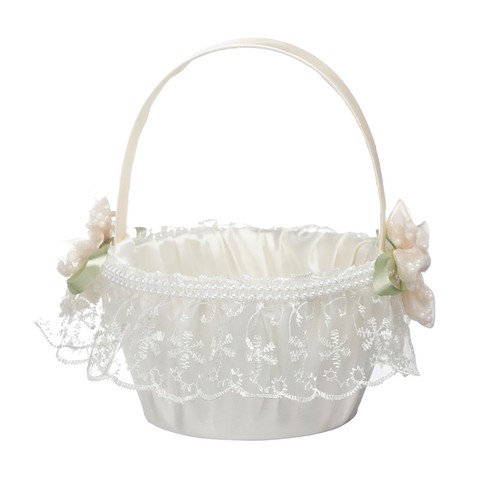 Blumenkorb hochzeit spitze - blumenkorb,