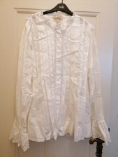 Weisse Hammer Bluse Tunika