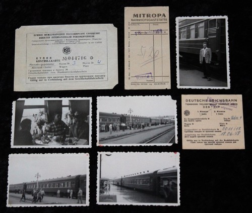 Brest moskau zugreise 1958 - -,