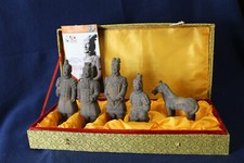 Terrakotta Figuren - Set (5 Stk) - 17cm (Armee, Soldat, Krieger, Figur), Gr. XXS