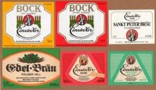 6 Bieretiketten DDR+später