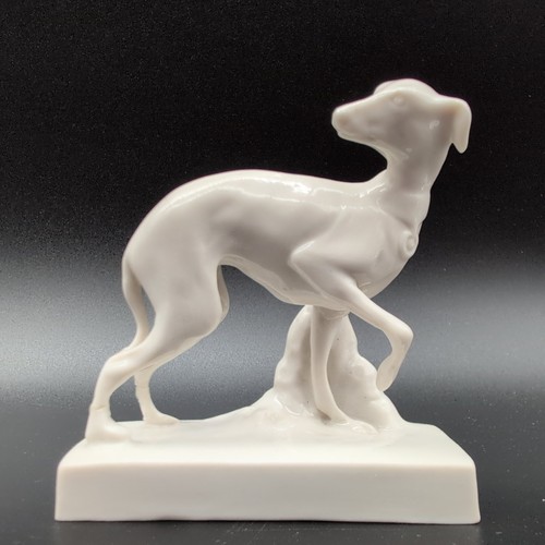 Porzellanfigur windhund - porzellanfigur,