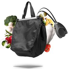 Easy-Shopper Alu Faltbare Einkaufswagentasche Einkaufstasche schwarz 33x50x38cm