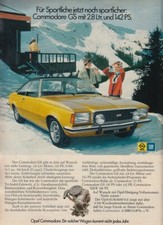 Opel Commodore B GS - Reklame