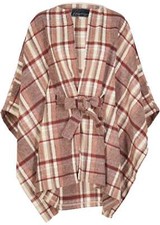 Cape kariert Gr. 3 (M) Latte
