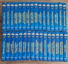 Disney Magic English 32 VHS Kassetten + Heft Und Sammelordner