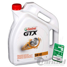 5 LITER CASTROL GTX 5W-40 ACEA A3/B4 HC-SYNTHESE MOTORÖL