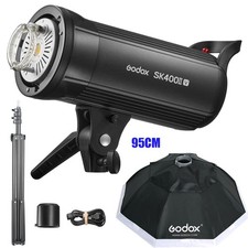 GODOX SK400IIV Professional Studio Strobe Flash LED Studioblitz+Softbox+Stativ