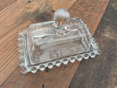 Glas butterglocke mit tablett - mit,