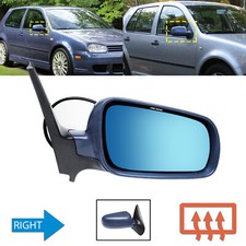 AUßENSPIEGEL GRUNDIERT ELEKTRISCH BEHEIZ GLAS BLAU RECHTS FÜR VW BORA GOLF IV 1J