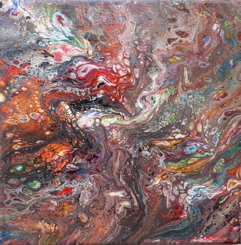 Original acrylbild fluid - original,