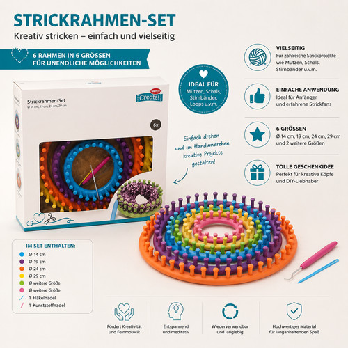 Wenco create strickrahmen set - create,