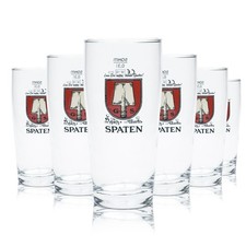 6x Spaten Bier Glas 0,3l Becher Willi Gläser Brauerei Tumbler Löwen Wappen Beer