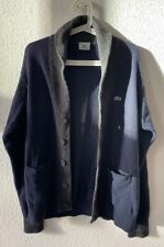 LACOSTE - Strickjacke - Cardigan - Blau/Grau - Damen - 80% Wolle - Größe S