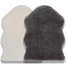 IKEA TOFTLUND Teppiche Antirutsch Kunst Schaffell groß Shaggy Teppich Carpet weich Matte