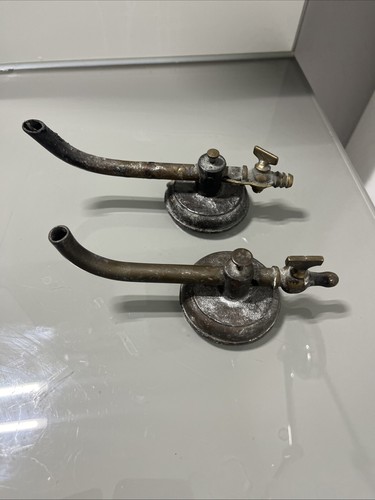 Antike messinggasbrenner - 2x,
