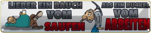 Blechschild 10x46 lieber - blechschild,