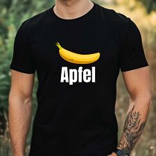 T-Shirt Herren Apfel Banane Witz Motiv Baumwolle Größe XS bis 5XL