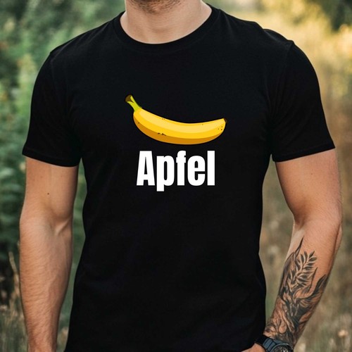 Shirt herren apfel banane - t-shirt,