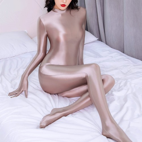 Damen shiny satin - shiny, wetlook