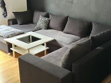 wohnlandschaft sofa Couch schwarz mit Bettkasten ohne schlaffunktion