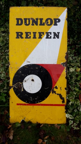 Emailschild dunlop reifen - emailschild,