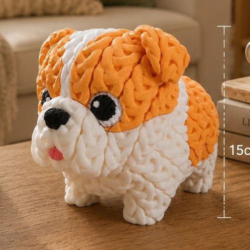 Gedruckte bulldogge - 3d-gedruckte,