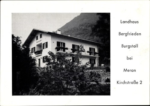 Burgstall postal südtirol - burgstall,