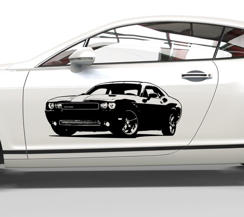 Autoaufkleber dodge challenger - autoaufkleber,