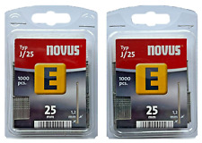 2x 1000 Novus Tacker Nägel Typ E 25mm 25 mm Tackernägel Tackerklammern 044-0065