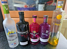 5 leere Vodka Gin Alkohol