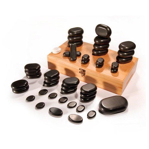Hot stone massagesteine - hot,