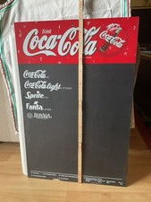 Coca Cola Werbe Schild, Tafel