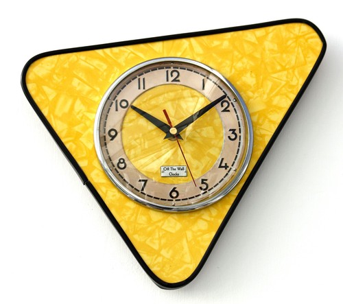 Neu 31cm retro gelbe - neu, wanduhr