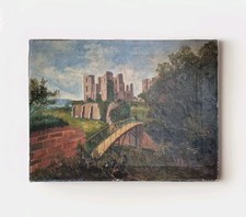 Altes antikes Ölgemälde auf