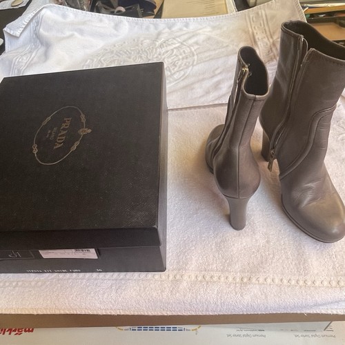 Prada stiefeletten grau 36 - stiefeletten, gr.36