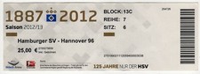 Ticket BL Hamburger SV - Hannover 96 2012/13