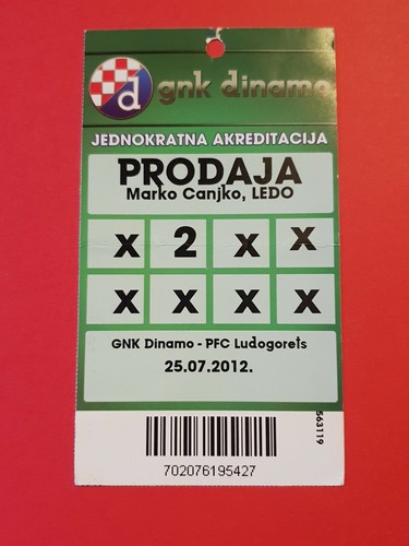 Used ticket uefa 2012 13 - el, 2012/13