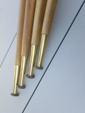 Vintage Tischbeine 70er, Holz Teleskop- Beine, Set Holzbeine Möbelbeine Alt