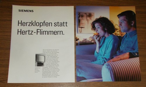 Seltene werbung siemens 100 - seltene, hz