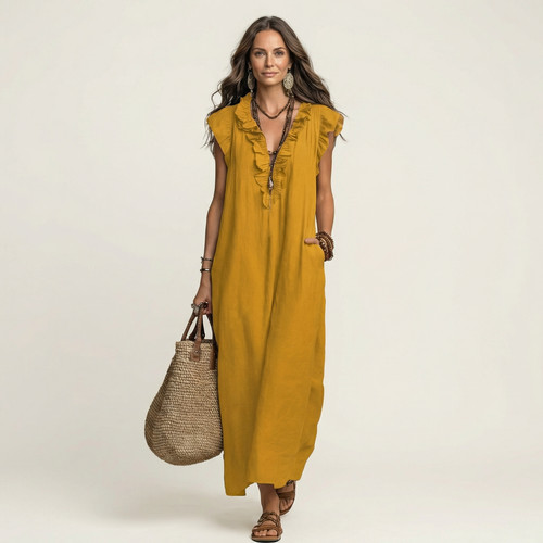 Damen maxikleid baumwolle - damen,