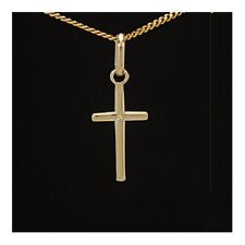 Kreuz Anhänger 19 mm Gold 333 40,45,50,55 cm verschiedenen Goldketten Gelbgold